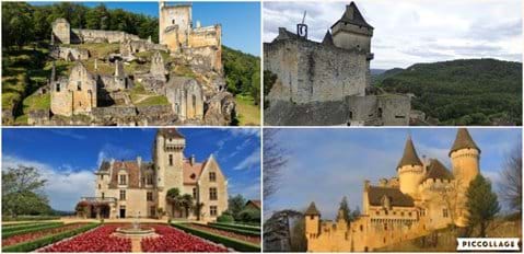 Chateaux de Commarque, Castelnaud-la-Chapelle, Milandes  and Puymartin
