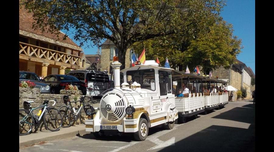 Take le petit train at Domme for a leisurely tour