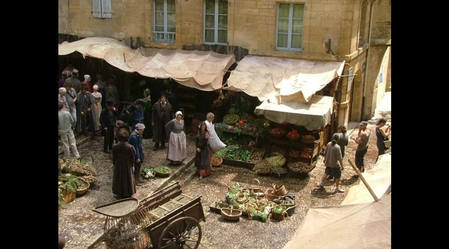 Filming in Sarlat