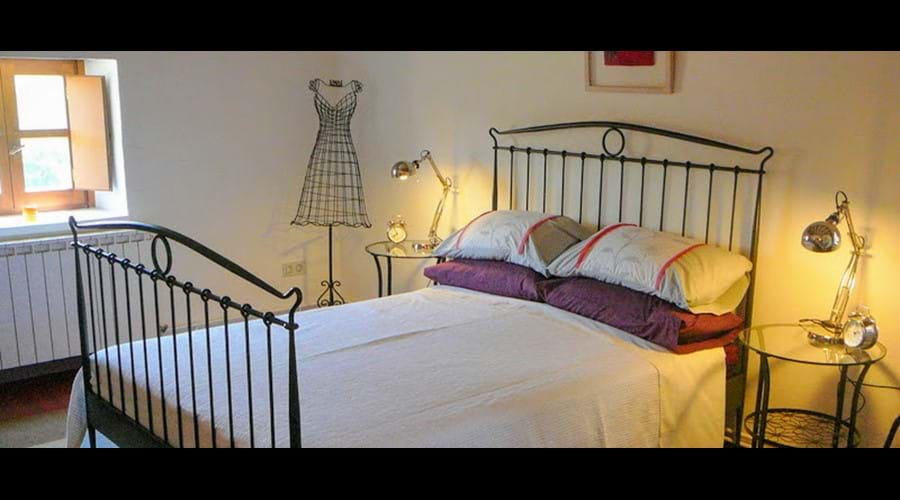 Bedroom 1. Double bed + single bed.