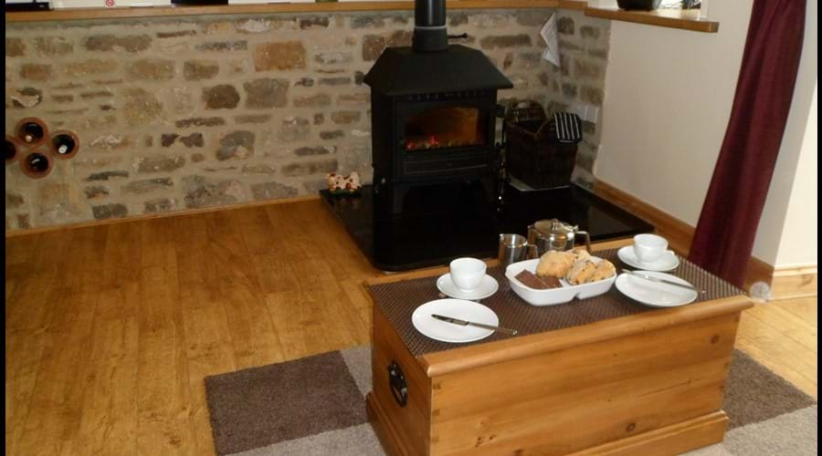 Tea & scones by the stove