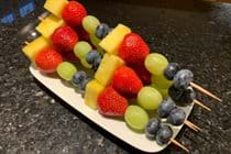 Fruit kebabs