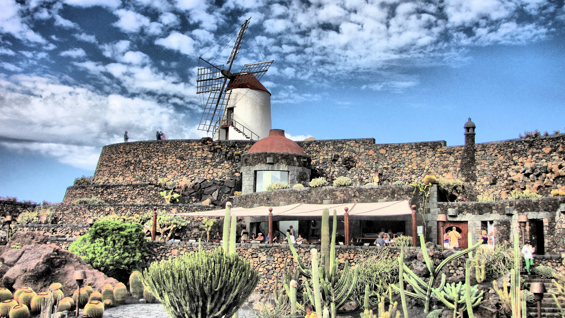 Windmill, Cactus Garden Lanzarote