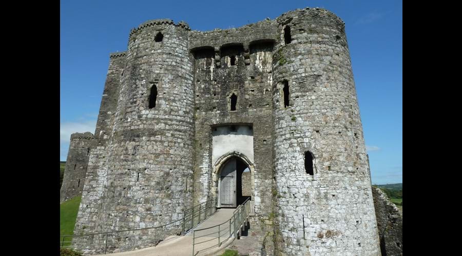 Kidwelly castle Carmarthenshire, just over an hour from Winllan, with Pembrey sands and country park close by, this is a brilliant day out.