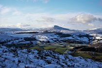 Sugarloaf from Skirrid in winter