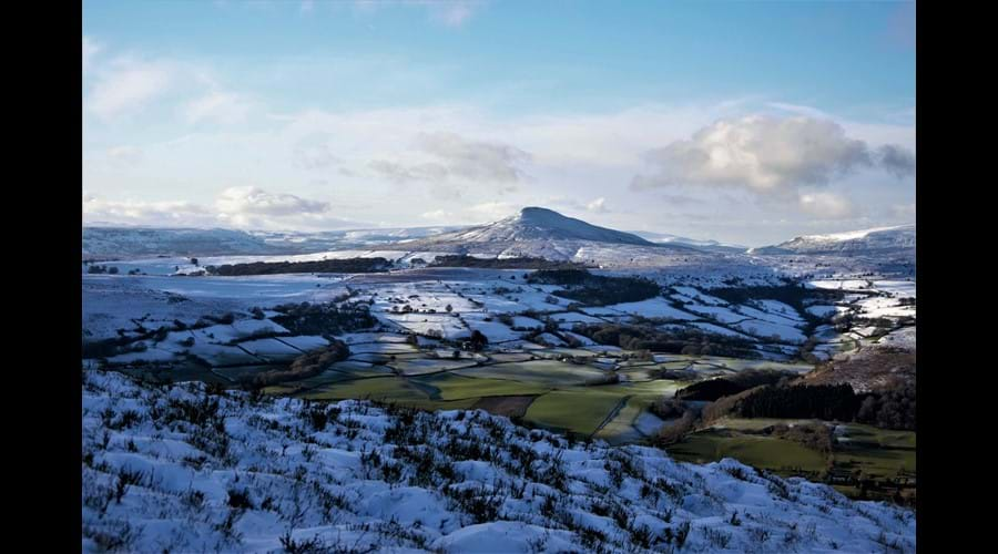 Sugarloaf from Skirrid in winter