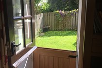 Stable door into garden