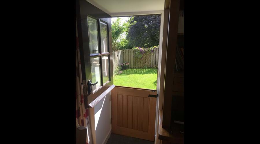 Stable door into garden