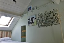 This is the upstairs room with twin beds