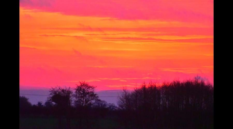 Sunset across the fen