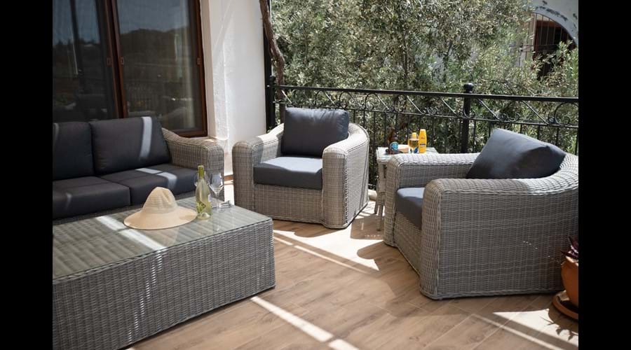 new for 2019, extended 1st floor terrace with seating