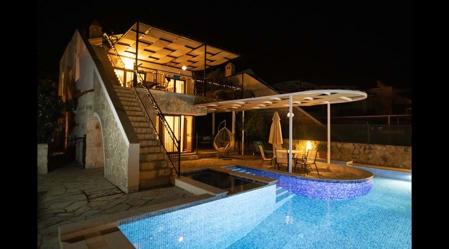 Villa at night