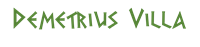 Logo - Demetrius Villa