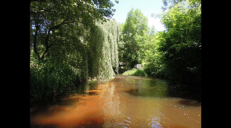 Rarely does the river exceed waist height, ideal for exploring