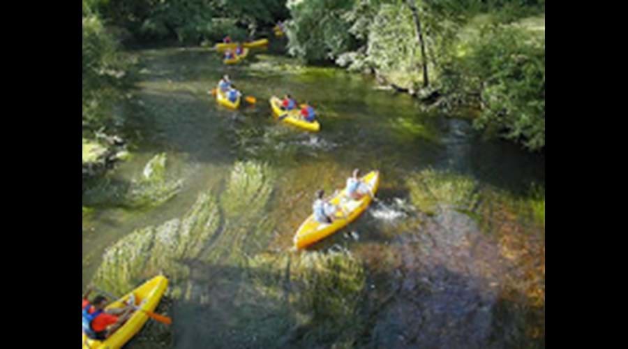Kayak on the river Dronne or Tardoir