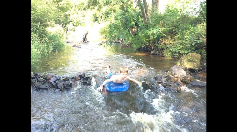 Build a dam and shoot the rapids