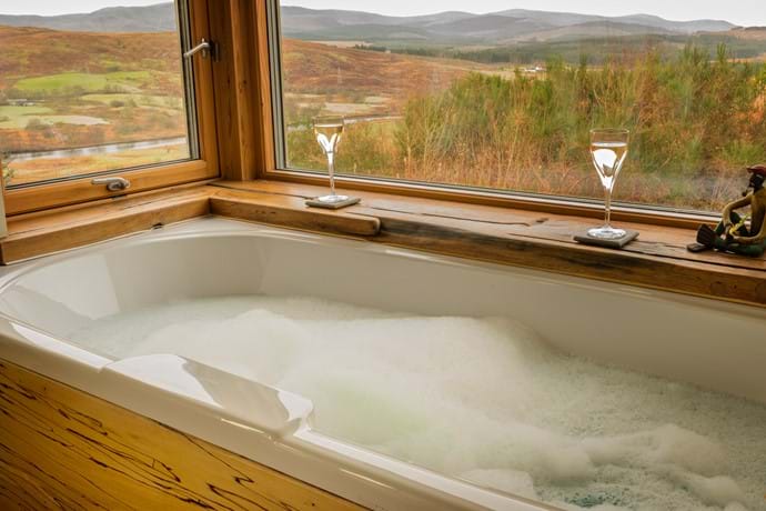 Bath with a view, master bedroom