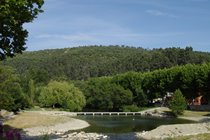 Bize-Minervois - swimming pool, river Cesse