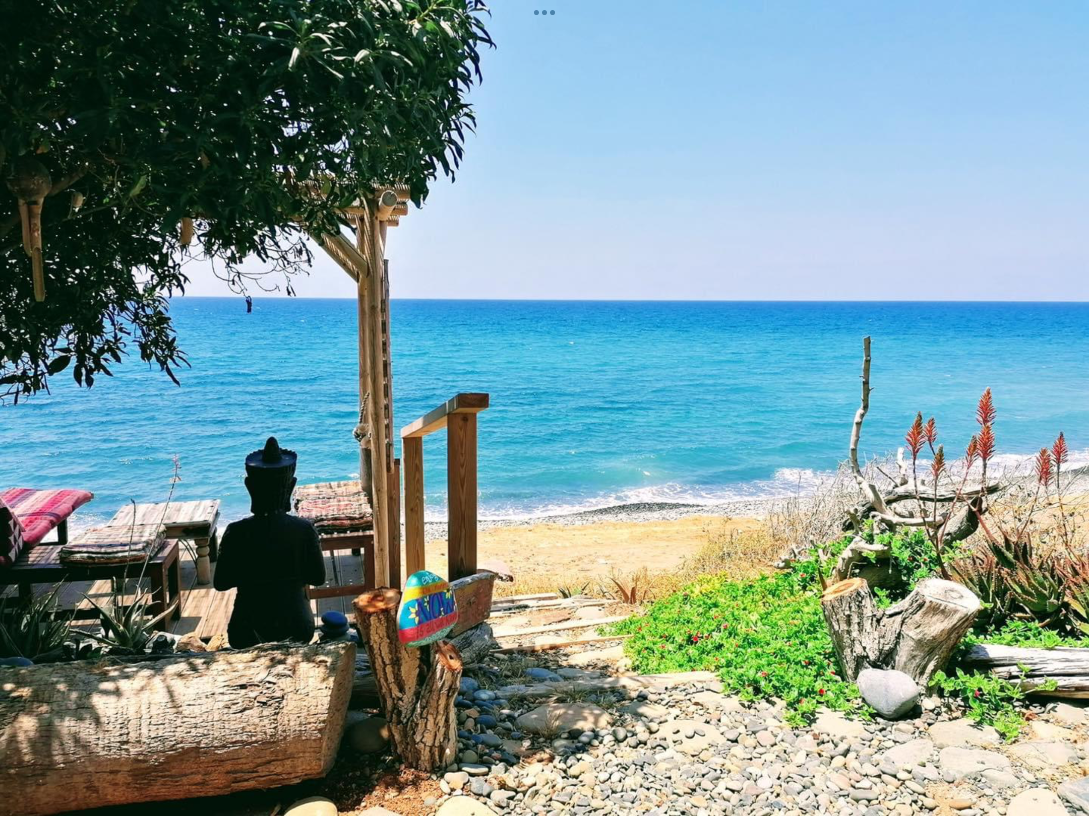 View from the sitting room at Shambala