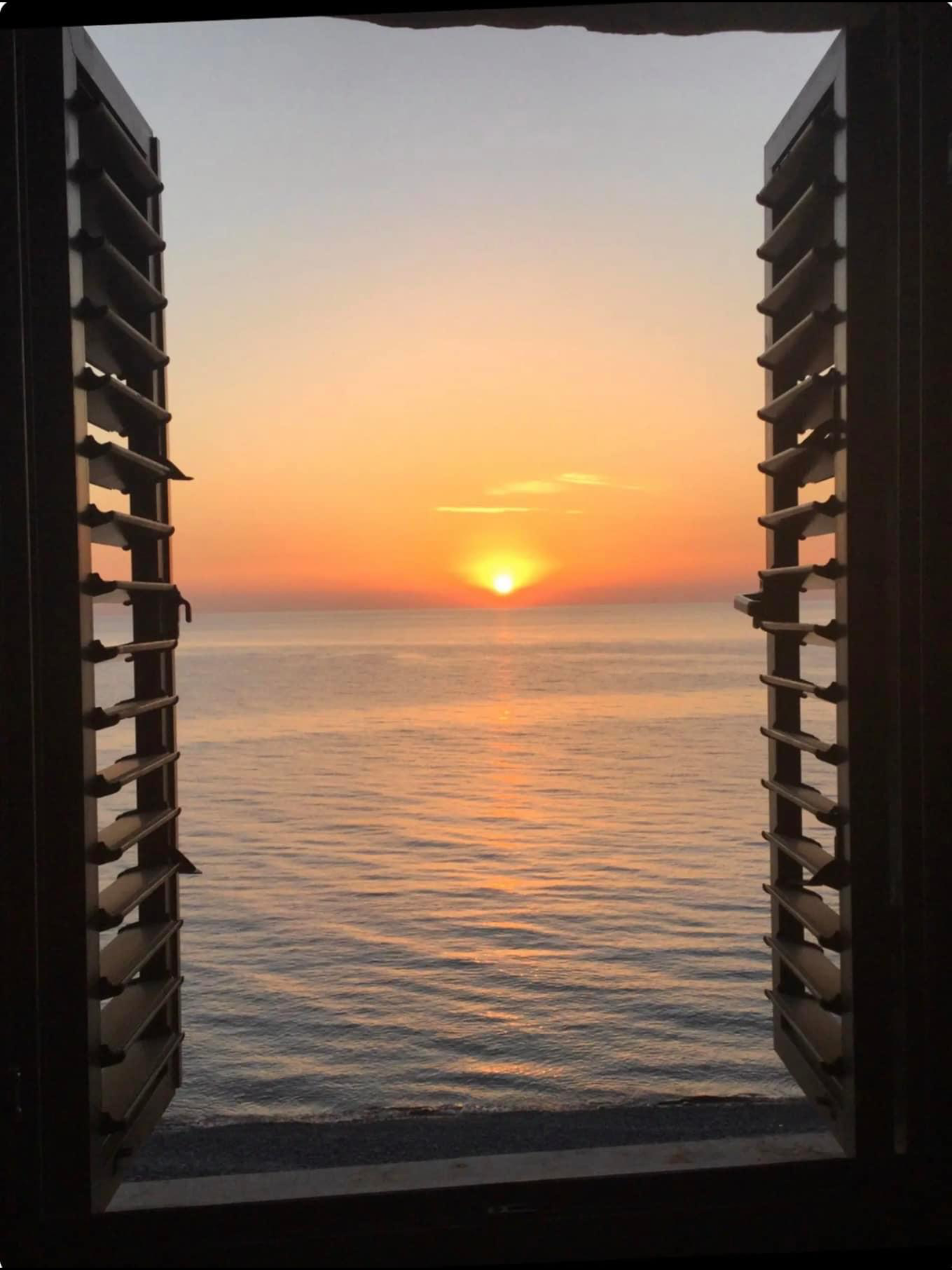 Sunset from the bedroom