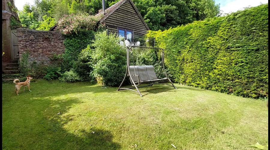 The gardens are private and well fenced, with hedges and stock proof wire fencing.