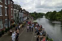 Riverside cafe culture in Bewdley