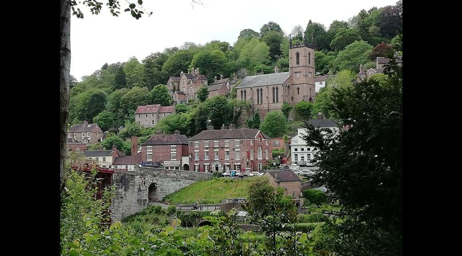 View over the river to Ironbridge