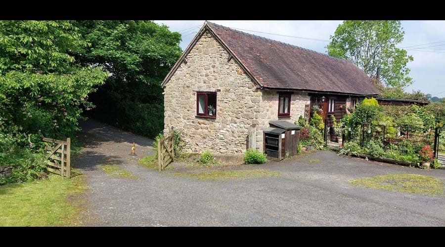 The cottage is off a single track quiet country lane, with off road parking right outside