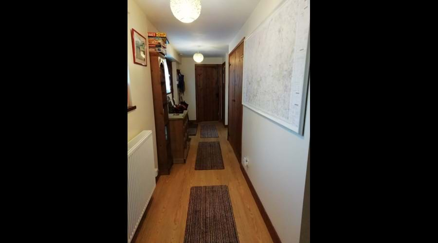 Hallway with a range of books, DVD