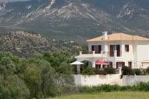 Villa Jasmine from across the fields