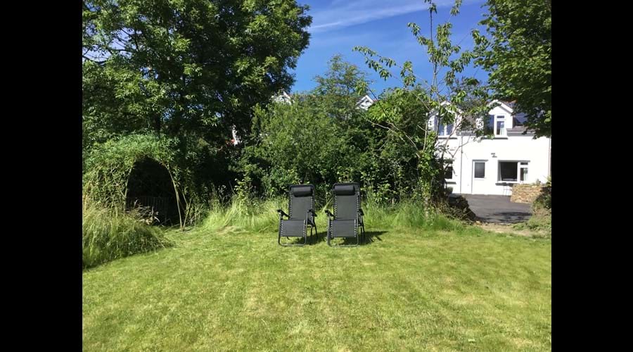 Grassed area for sitting and relaxing.