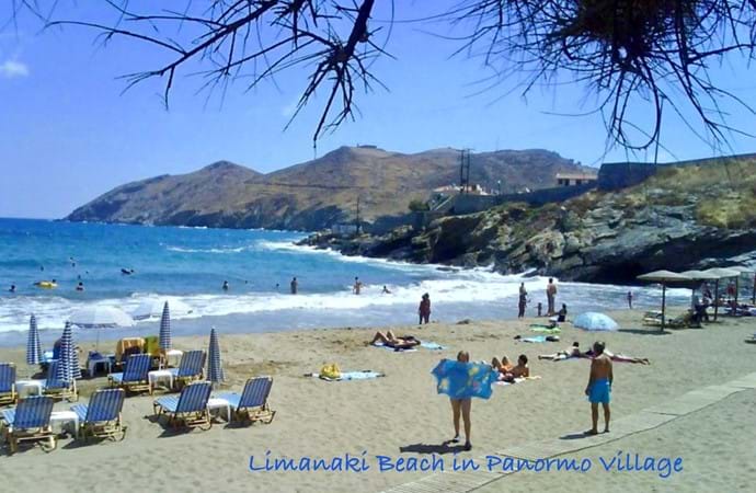 Limanaki Beach in Panormo Village