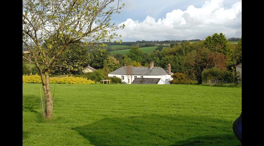 View from the top of the acre and a half garden