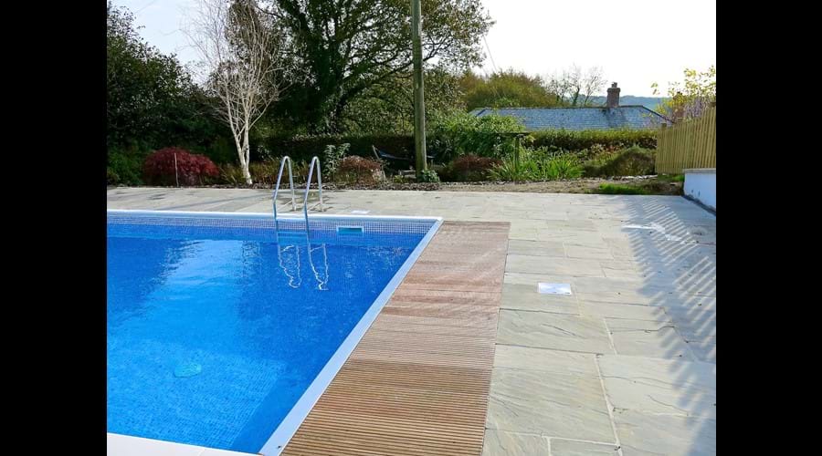 Swimming pool, looking back towards the house.