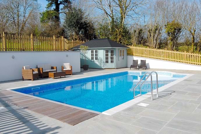 Our heated outdoor pool  (available only April/May to October)