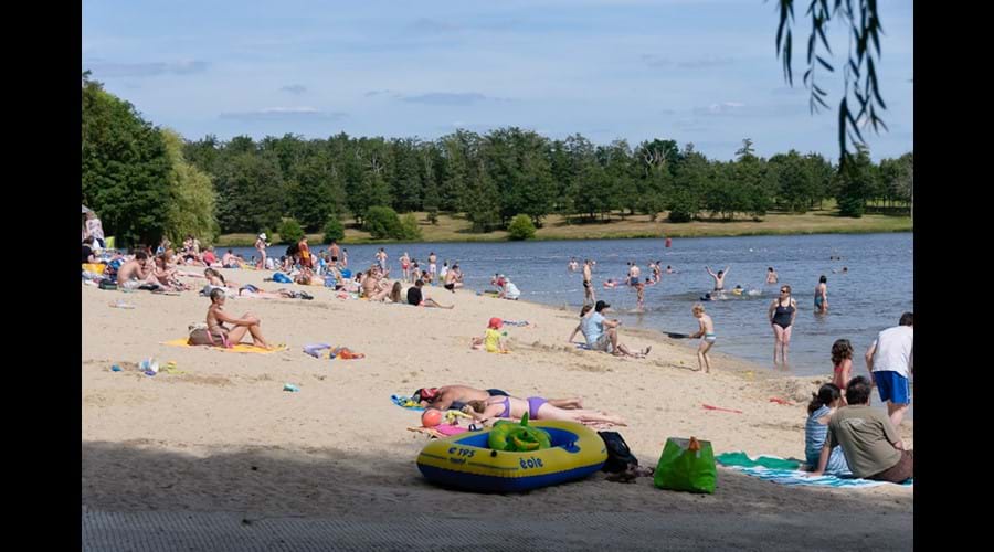 Just 5 minutes away are the famous bathing lakes.