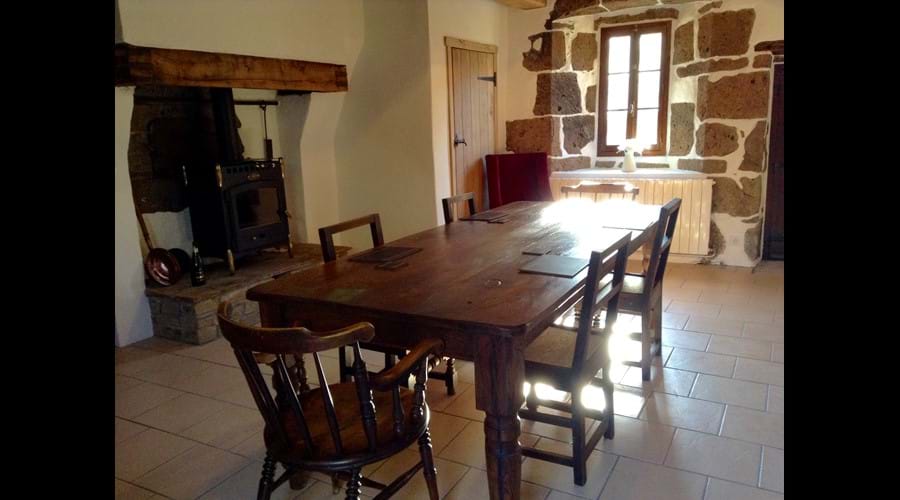 Beautiful antique dining table and chairs