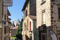 Rochechouart, our other local town, with the chateau in the background.