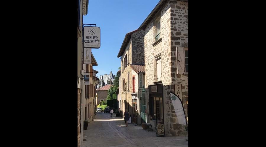 Rochechouart, our other local town, with the chateau in the background.