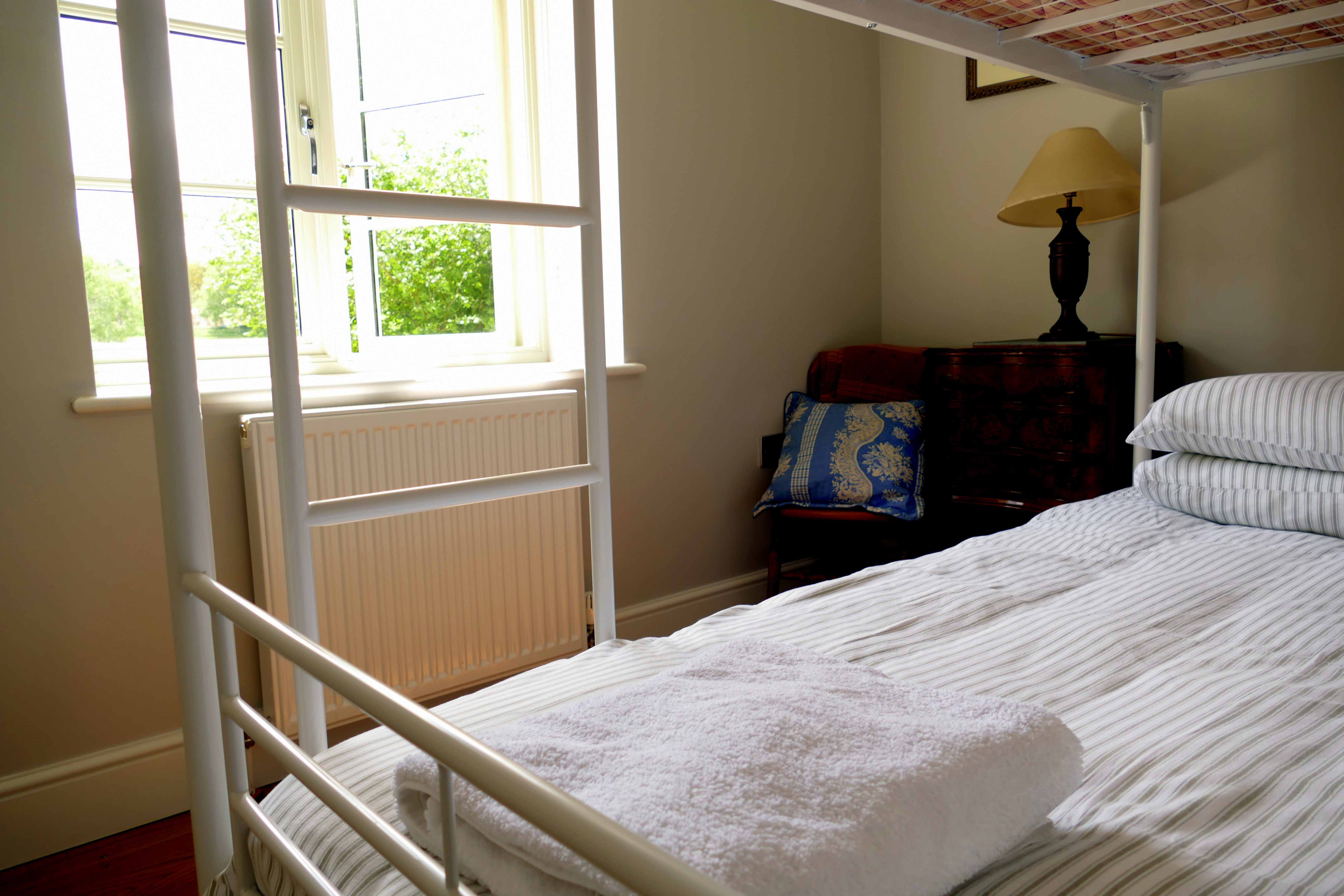 Second bedroom with full-size bunk beds
