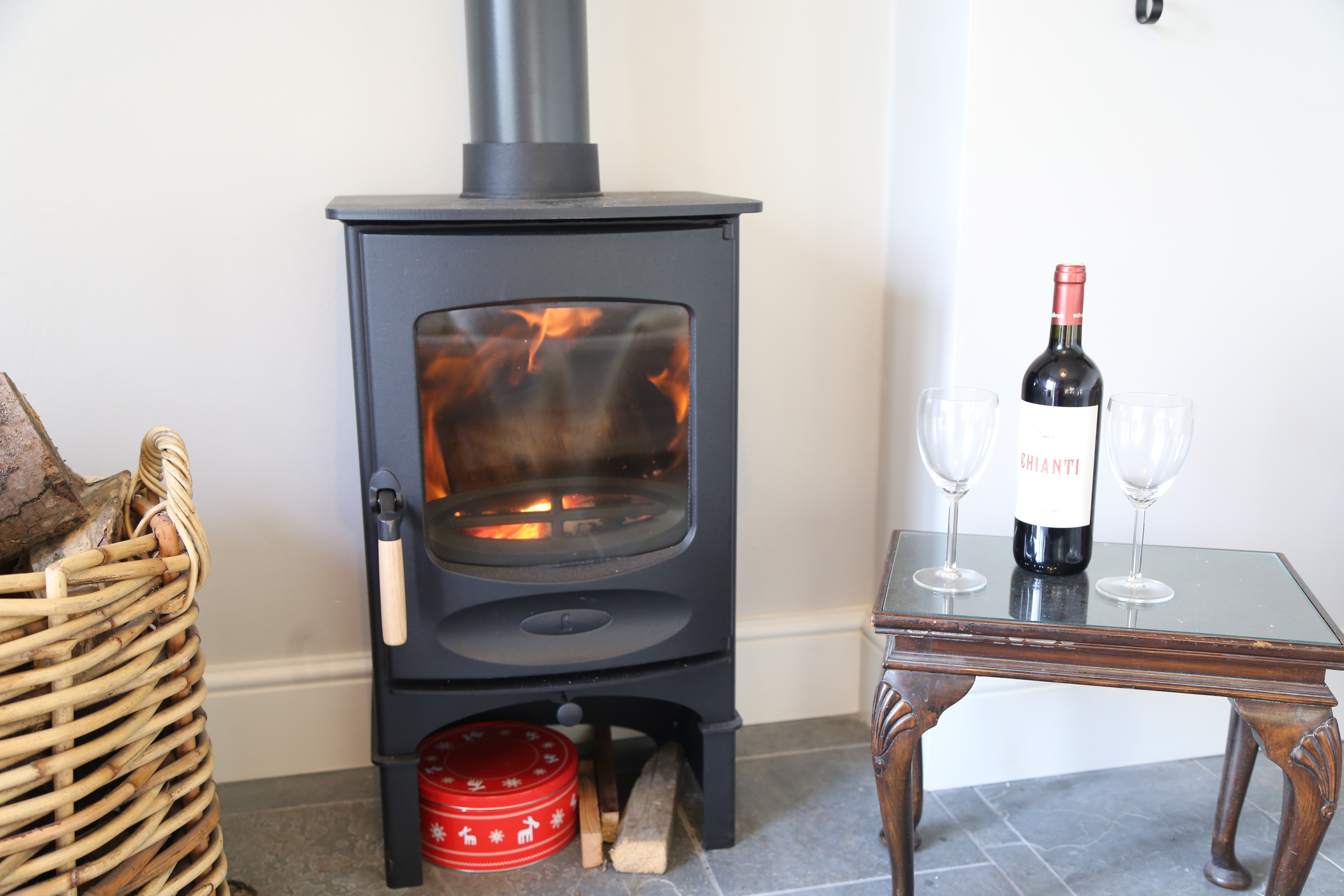 Woodburner in sitting room
