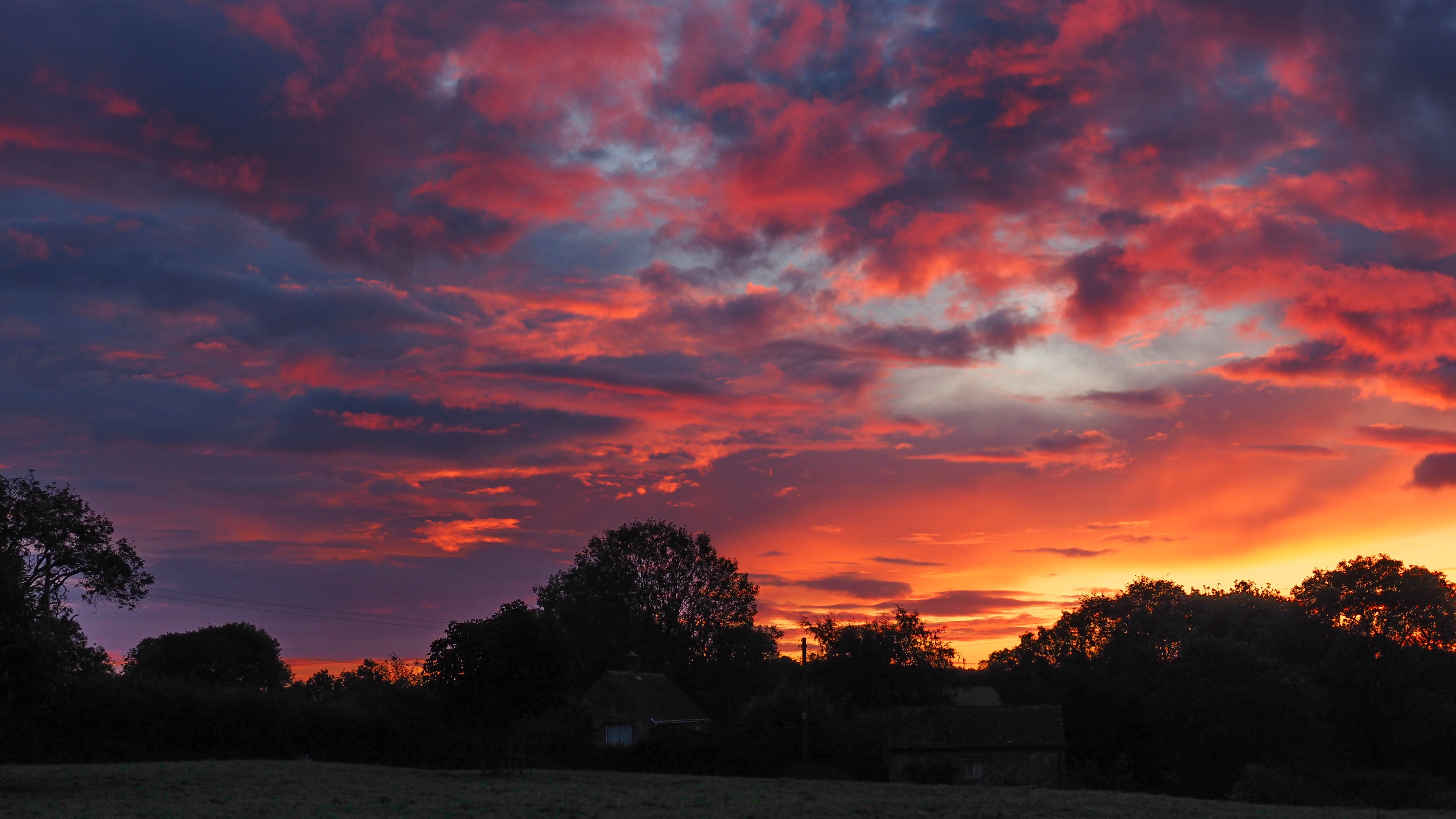 Sunrise viewed from Cottage garden