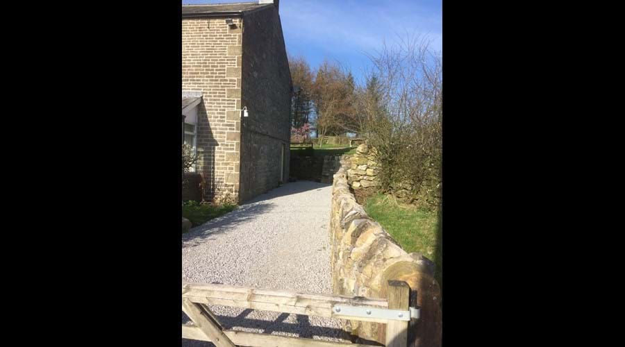 Your private entrance and parking