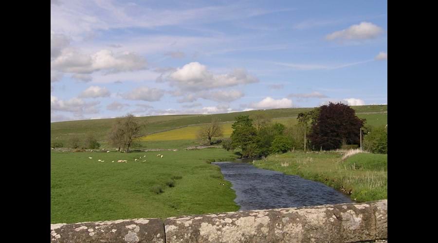 Upper reaches of the River Aire, otters are not uncommon