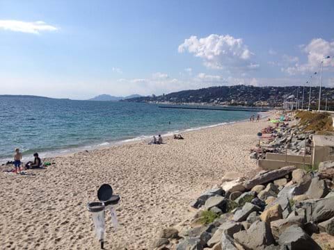 The long sandy beaches of JuanLesPins right outside the Domain JuanFlore