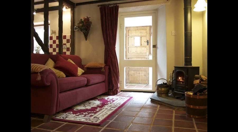 Cosy lounge with multi fuel stove