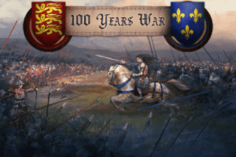 England and France at war