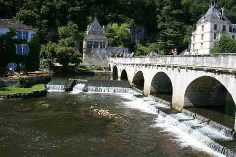 The beautiful town of Brantome
