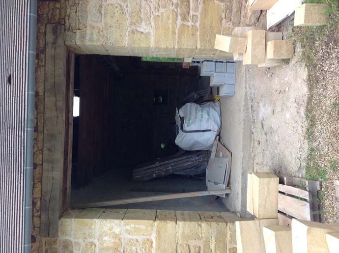 Oak Barn - bi fold doorway