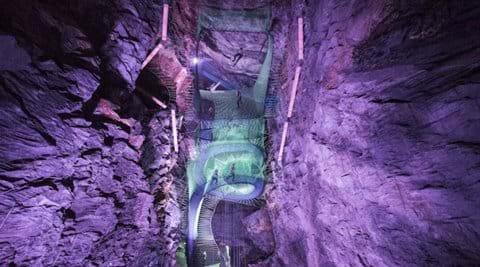 Bounce Below at Zip World Slate Caverns